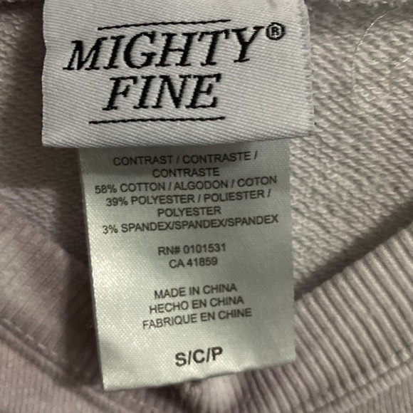 Mighty Fine Crew Neck Sweatshirt Lavender Purple Tie Die Size S - Picture 4 of 4